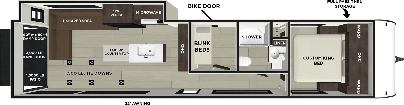Wildwood Fsx 30VC Floorplan